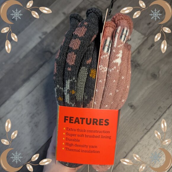 Muk Luks Women’s Thermal Sock 2-Pair Pack | Heat Retainers | Size 6-11 | NEW - Picture 4 of 7